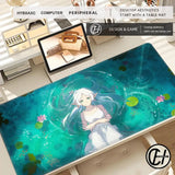 Kawaii Anime Girl Mouse Pad Sousou No Frieren Beyond Journey End Keyboard Rug Laptop Lotus Flower Gaming Mousepad PC HD Desk Mat