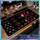 Mouse Pad Large Desk Mat P_Pokemones Anime Playmat 900x400 Xxl TGM PTCG Card Games Speed Computer and Office Gamer Cabinet mat