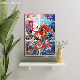 Gurren Lagann Anime Canvas Wall Art x  Modern Home Decor Poster for Bedroom or Living Room Personalized Gift Stylish Family Deco