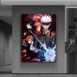 J-Jujutsu KaisenS anime Poster Versatile HD Waterproof Wall Art Self-Adhesive Decor for Any Space Ideal Gift