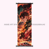 Demon Slayer: Kimetsu No Yaiba Wall Art Canvas Scrolls Pictures Anime Poster Hanging Painting Print Home Decoration Living Room