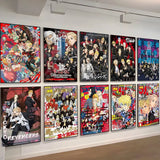 Japan Anime Tokyo Revengers Whitepaper Poster Waterproof Paper Sticker Coffee House Bar Aesthetic Art Wall Painting
