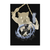 Anime Demon Slayer Canvas Poster Tanjiro Nezuko Home Wall Art Painting Print Pictures Kids Bedroom Living Room Decor Mural Gifts