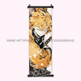 Demon Slayer Hanging Painting Anime Home Decoration Rengoku Kyoujurou Canvas Scrolls Pictures Himejima Gyoumei Poster Wall Art