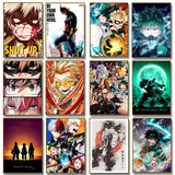 My Hero A-Academia Poster Anime Canvas Painting Wall Art Print Picture for Boy Bedroom Home Decor Cuadros