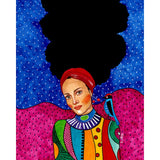 Cool Girl, Oil, Acrylic, Cnavas, Bedroom Wall Art Picture