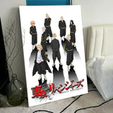T-Tokyo Revengers Anime Poster HD PVC Wall Art - Waterproof Self Adhesive Mildew Resistant For Home Office Bar