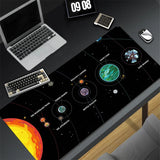 Mouse Pad Black And White Anime Keyboard Pad Laptop Outer Wilds Solar System Desk Mat PC Gaming Accessories Mousepad XXL Carpet