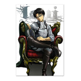 Anime Attack on Titan Poster  Levi Allen Mikasa Figure Wall Art Canvas Print for Bedroom Living Room Decor  Perfect Gift