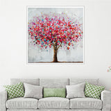 Modern Wall Art Tree Red Watercolor Painting Home Decoration Oil Painting
