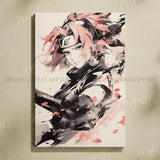 Hot Blooded Anime Naruto Home Decorative Canvas HD Prints Paintings Ink Style Pictures Uchiha Itachi Wall Art Frameless Poster
