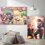 My Hero Academia Kaminari Denki  Classic Anime Poster Fancy Wall Sticker for Living Room Bar Decoration Decor Art Wall Stickers
