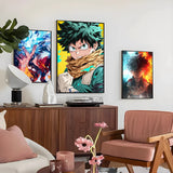 1PC My Hero Academia Anime Poster Self-adhesive Art Waterproof Paper Sticker Coffee House Bar Room Wall Decor