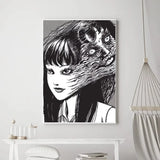 Hot Japan Anime Junji Ito Canvas Prints Poster Horror Thriller Dark Aesthetics Wall Art Home Decoration Art Poster Fans Gifts