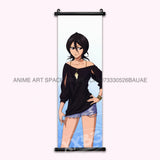 Anime BLEACH Figures Posters Kurosaki Ichigo Wall Art Scrolls Picture Kuchiki Rukia Home Decor Canvas Japanese Hanging Painting