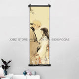 Naruto Home Decoration Hanging Painting Hyuga Hinata Wall Art Scrolls Picture Uchiha Itachi Japanese Anime Canvas Decor Posters