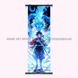 Demon Slayer: Kimetsu No Yaiba Wall Art Canvas Scrolls Pictures Hanging Painting Anime Rengoku Kyoujurou Home Decor Print Poster