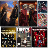 Anime T-Tokyo Revengers Poster Art Painting Poster With Prints Home bedroom living room decoration gift