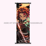 Demon Slayer: Kimetsu No Yaiba Wall Art Canvas Scrolls Pictures Anime Poster Hanging Painting Print Home Decoration Living Room