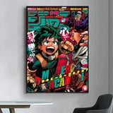 My Hero Academia Kaminari Denki Classic Anime Anime Posters Sticky HD Quality Wall Art Retro Posters for Home Room Wall Decor