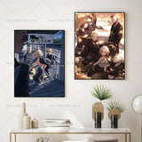 Anime Tokyo Revengers Poster Self-adhesive Art Waterproof Paper Sticker Coffee House Bar Room Wall Decor