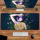Comic Chainsaw Man XXL Mouse Pad Anime reze Gamer Makima Gaming Accessories 400x900mm Large Keyboard Desk Mat Computer Keyboard