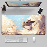 HD Printing Anime Mousepad P-Pokemons E-Eevees Large Mouse Mat MousePads Game Office Laptop Desk Mat PC 900x400mm XXL Mouse Pad