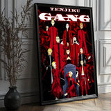 Anime T-Tokyo Revengers Poster HD PVC Waterproof Wall Art - Self Adhesive Reusable For Home Office Bar
