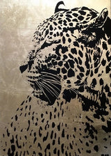 Abstract Leopard Canvas Painting Wall Art Wildlife Animal Poster