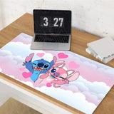 Kawaii Stitch Anime Mouse Pad Large PC Cartoon Gaming Accessories Protector Office Laptop Non Slip Gamer Cabinet Desk Mat Carpet