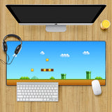 Hot Games Super M-Marioes Mousepad HD Printing Computer Gamers Locking Edge Non-slip Mouse Pad XXL90x40cm Keyboard PC Desk Pad