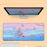 HD New Kawaii Girl Frieren At The Funeral Mouse Pad XXL 800x400mm Mausepad Large Laptop Gaming PC MousePad Rubber Anime Desk Mat