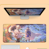 HD New Kawaii Girl Frieren At The Funeral Mouse Pad XXL 800x400mm Mausepad Large Laptop Gaming PC MousePad Rubber Anime Desk Mat