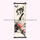 Demon Slayer Hanging Painting Anime Home Decoration Rengoku Kyoujurou Canvas Scrolls Pictures Himejima Gyoumei Poster Wall Art