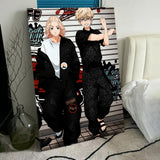 T-Tokyo Revengers Anime Poster HD PVC Wall Art - Waterproof Self Adhesive Mildew Resistant For Home Office Bar