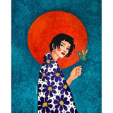 Cool Girl, Oil, Acrylic, Cnavas, Bedroom Wall Art Picture