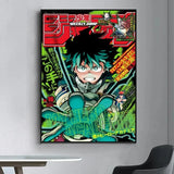 My Hero Academia Kaminari Denki Classic Anime Anime Posters Sticky HD Quality Wall Art Retro Posters for Home Room Wall Decor