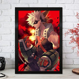 Japan Cartoon Anime My Hero Academia Canvas Painting Wall Art Nordic Poster and Prints Aesthetic For Living Home Decoration Gift