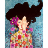 Cool Girl, Oil, Acrylic, Cnavas, Bedroom Wall Art Picture