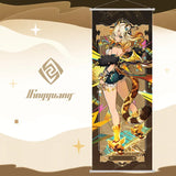 New Nahida Wanderer Raiden Shogun Genshin Impact Scroll Canvas Painting Home Decor Wall Hanging Anime Poster Wall Art Room Decor