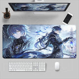 New Genshin Impact Desk Mat Anime Gaming Cool Durin Flins Gaming Mouse Pad Lock Edge 1000x500mm Playmat Office Keyboard Mousepad