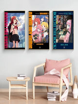 Mnaga Bocchi The Rock Poster  Aesthetic Music TV Anime Figure Canvas Print for Wall Art Kawaii Room Decor Home Decoration Perfec