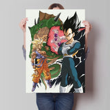 Bandai Classic Anime Dragon Ball HD Poster Goku Gohan Vegeta Piccolo Friza Retro Canvas Painting Print Wall Art Children Gift