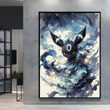 Classic Anime Pokemon Umbreon Flareon Canvas Painting Anime Wall Art Prints HD Poster Picture Print Home Living Room Decor