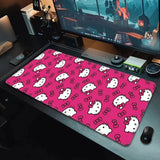 Pink Cartoon Hello Kitty Mousepad HD Printing Computer Gamers Locking Edge Non-slip Mouse Pad XXL90x40cm Keyboard PC Desk Pad