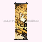 Demon Slayer Hanging Painting Anime Home Decoration Rengoku Kyoujurou Canvas Scrolls Pictures Himejima Gyoumei Poster Wall Art