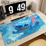 Kawaii Stitch Anime Mouse Pad Large PC Cartoon Gaming Accessories Protector Office Laptop Non Slip Gamer Cabinet Desk Mat Carpet