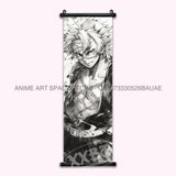 Demon Slayer Hanging Painting Anime Home Decoration Rengoku Kyoujurou Canvas Scrolls Pictures Himejima Gyoumei Poster Wall Art