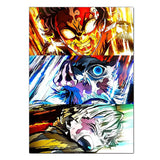 Anime Demon Slayer Poster for Wall Art Wallpaper Kimetsu No Yaiba Picture Print Canvas Painting Home Kawaii Room Decor Aesthetic