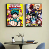 Anime M-My Hero AcademiaS High Quality Print Poster Waterproof Wall Art Movie Posters For Living Bedroom Retro Room Decor Gift